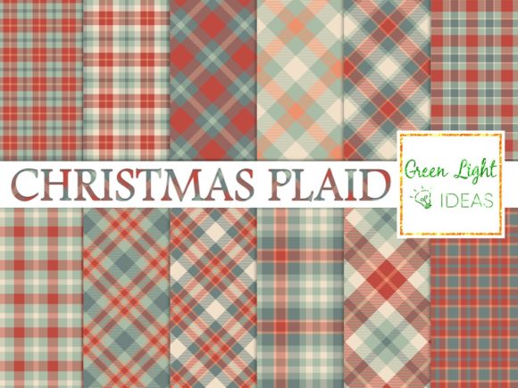 Christmas Plaid Tartan Digital Papers: A Versatile Resource for Creative Projects