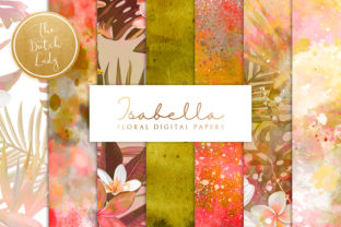Floral Background Paper Isabella