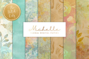 Floral Background Paper - Michelle: A Versatile Resource for Creative Projects