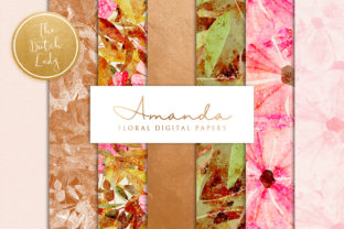 Floral Backgrounds Paper - Amanda