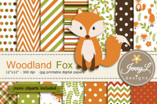 Fox Digital Paper and Clipart: A Versatile Resource for Designers and Creatives