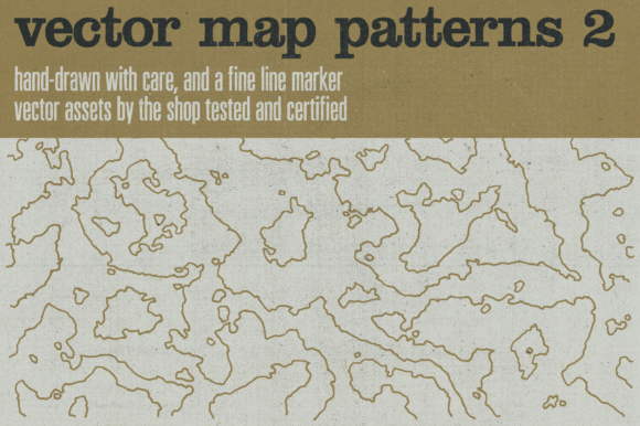 Hand-drawn Vector Maps Volume 2: A Resource for Designers and Artists