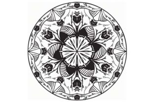Mandala Vector Art Pattern Black 19